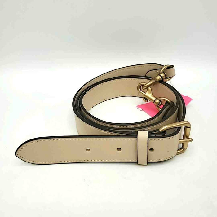 COACH Beige Gold Leather Purse Strap