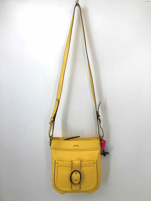 LODIS Yellow Gold Leather Crossbody Purse