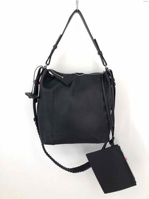 ALL SAINTS Black Leather Shoulder Bag Purse