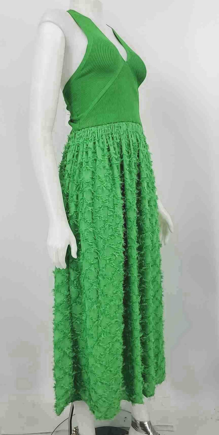 CURRENT Air Green Textured Maxi Length Size X-SMALL Dress