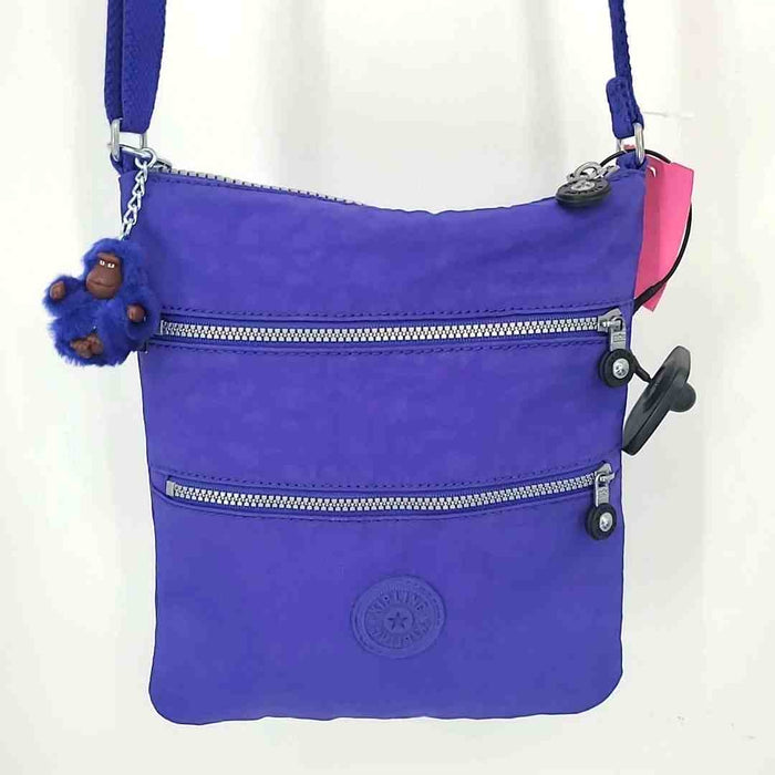 KIPLING Purple Gray Nylon Crossbody Adjustable Purse