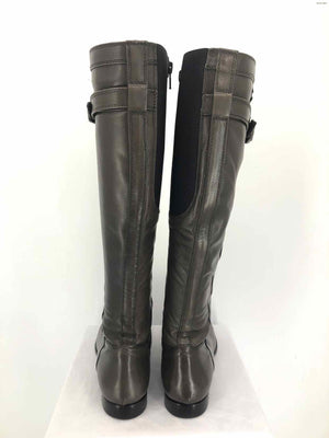 AGL - ATTILIO GIUSTI LEOMBRUNI Brown Leather Made in Italy Knee High Boots