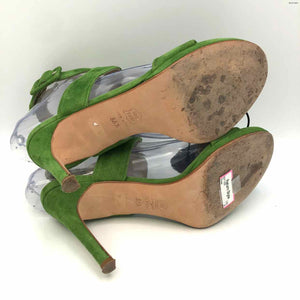 NATAN Green Suede 4" Heel Shoe Size 36.5 US: 6.5 Shoes