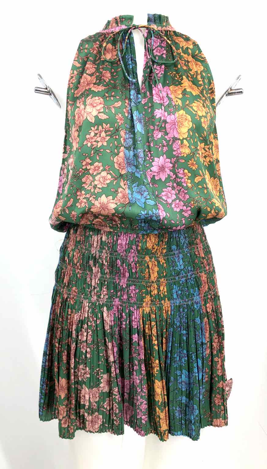 CURRENT AIR Green Pink Multi Floral Print Tank Size SMALL (S) Dress – ReturnStyle