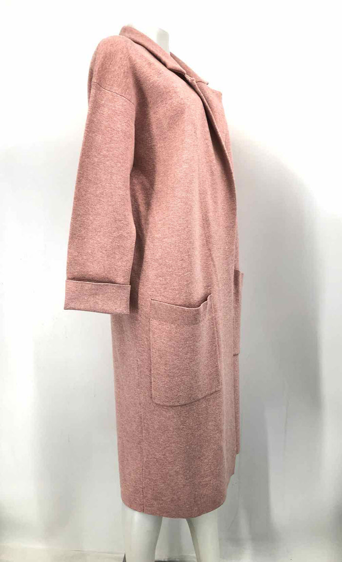 J CREW Pink Knit Coat Women Size SMALL (S) Jacket