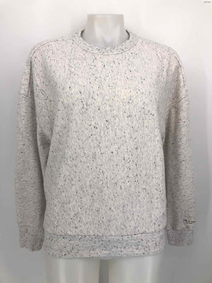 RAG & BONE Lt Gray Speckled Sweatshirt Size MEDIUM (M) Sweater