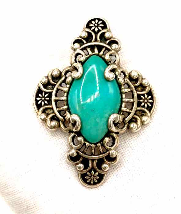 CAROLYN POLLACK Blue Sterling Silver ss Pendant