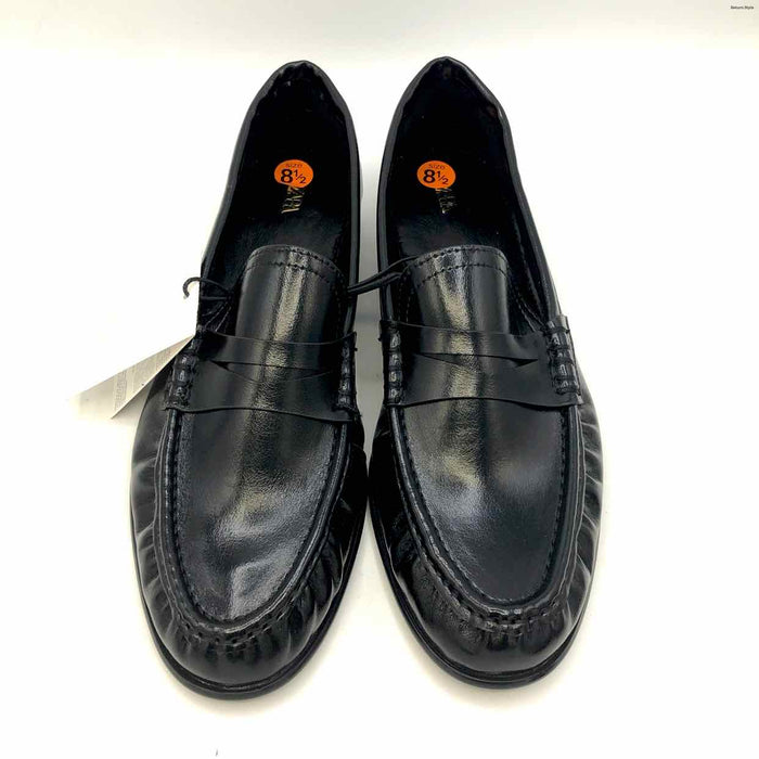 ZARA Black Synthetic Loafer Shoe Size 39 US: 8-1/2 Shoes