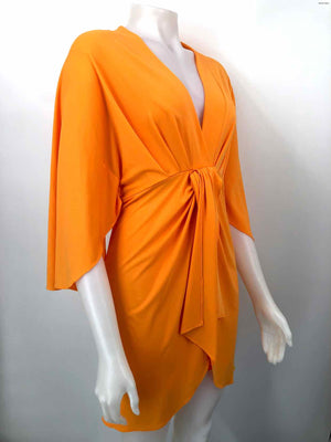 BAILEY 44 Orange USA Made! Ruched Size SMALL (S) Dress