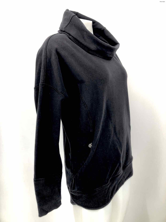 LULULEMON Black Cowl Neck Size 8  (M) Activewear Jacket