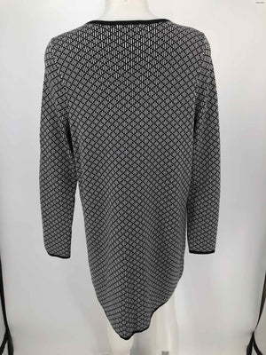 41 HAWTHORN Black White Knit Longsleeve Women Size MEDIUM (M) Jacket