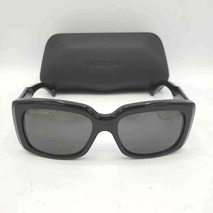BALENCIAGA Black Square Sunglasses w/case