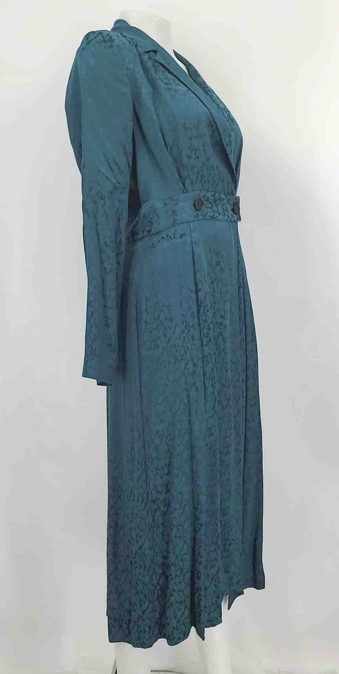 anthropologie green long sleeve dress Teal Longsleeve Wrap Size 4 (S) – ReturnStyle Evening gown plus size