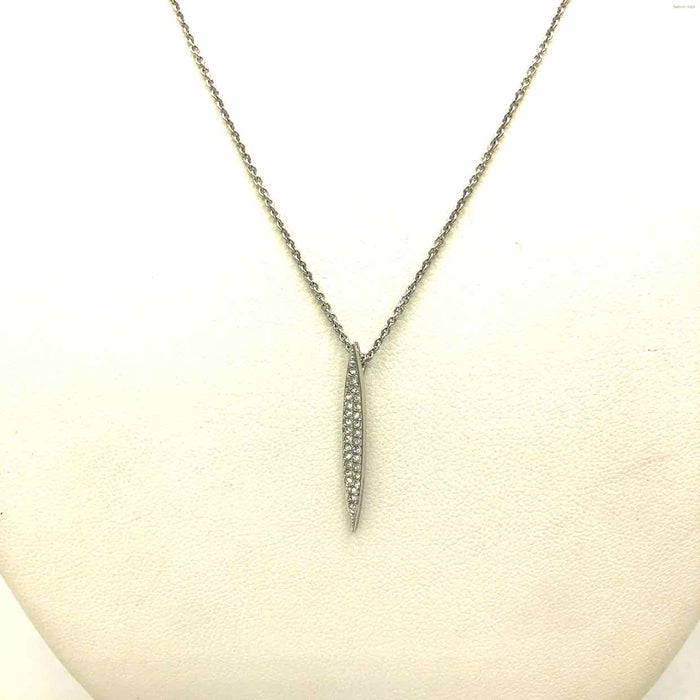 NADRI Silvertone Cubic Zircon Necklace