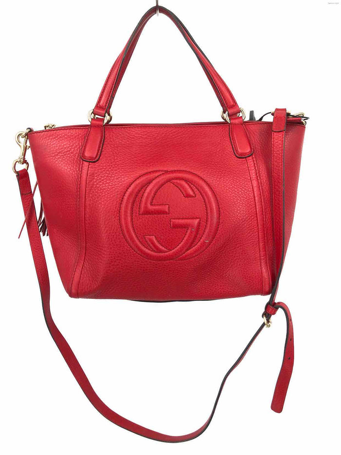 GUCCI Red Gold Leather Pre Loved AS IS Purse