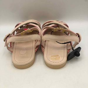 FARM RIO Pink Multi-Color Synthetic Zig Zag Sandal Shoe Size 38 US: 7-1/2 Shoes