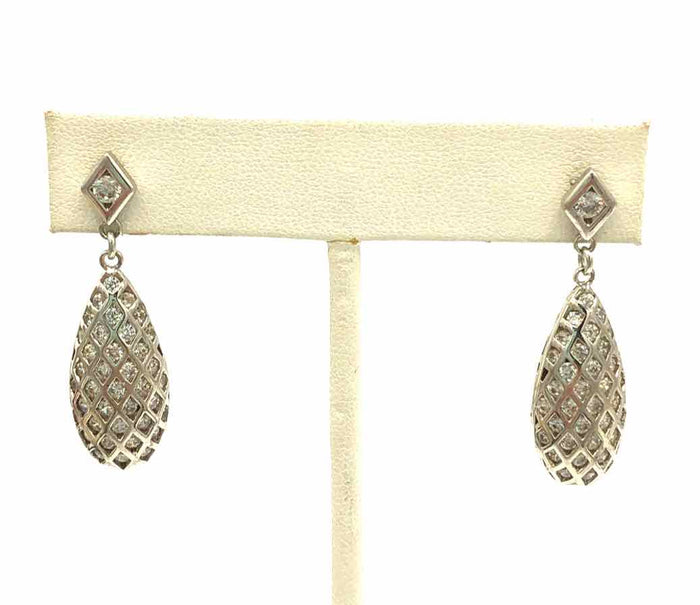 Pave Teardrop Earrings