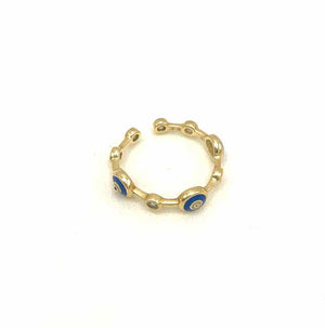 EPIC Blue 14k Gold Eye 14k-Ring