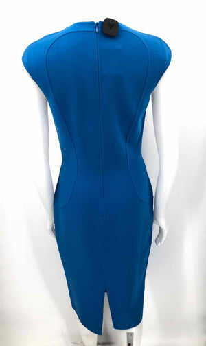 MICHAEL KORS Blue Wool Italian Made Sleeveless Size 8  (M) Dress