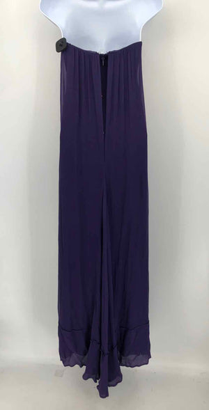 BCBG MAXAZRIA Purple Beaded Maxi Length Size 4  (S) Dress