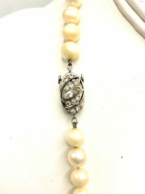 Ivory White Pearl 14k 21" 14k-Necklace