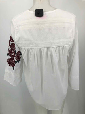 JAMES PERSE White Red Multi Longsleeve Size SMALL (S) Top