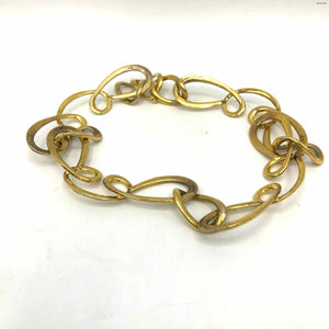 Sterling Silver Gold Plated Swirls Choker SS GP Necklace