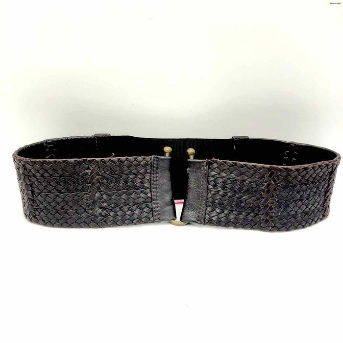 MOTIF 56 Brown Leather Pre Loved Woven Belt
