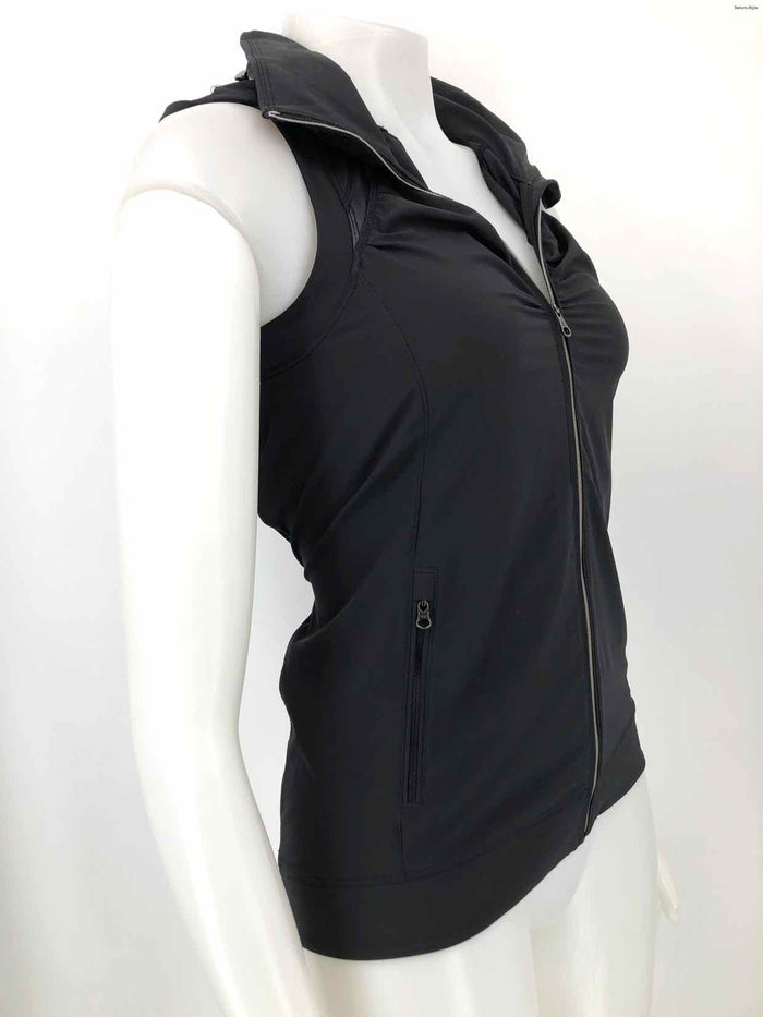 LULULEMON Black Puffer Zip Up Size 2  (XS) Activewear Vest