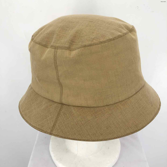 BURBERRY Tan Pre Loved Nova Check Trim Bucket Hat