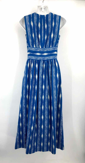 MADCHEN Blue White Print Maxi Length Size 0  (XS) Dress