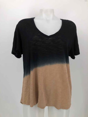 ATM Black Beige Ombre T-shirt Size M/L   (L) Top