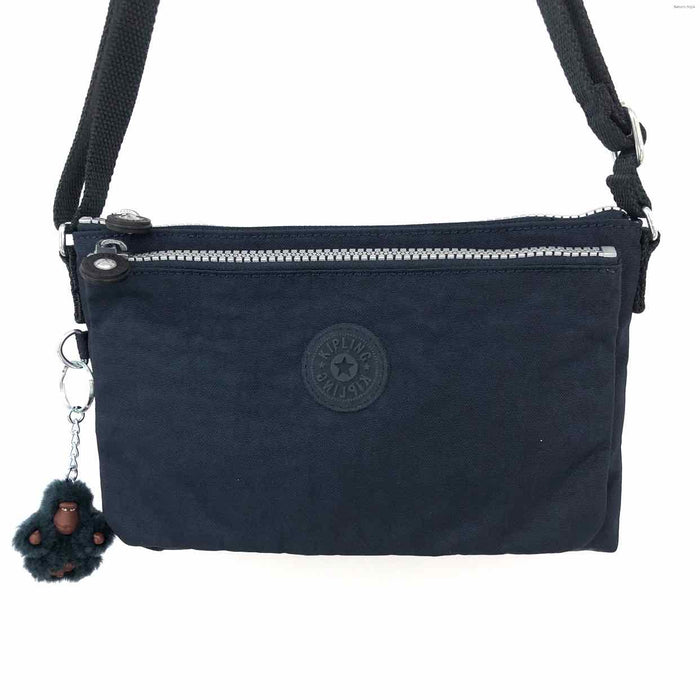 KIPLING Navy Silver Pre Loved Small Crossbody Purse