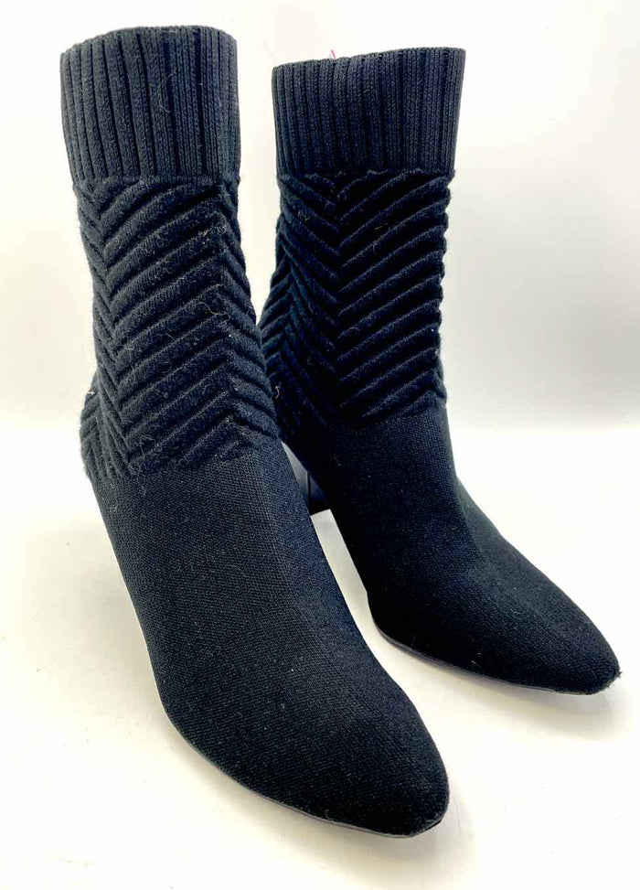 IMPO Black Knit 3" Chunky Heel Shoe Size 8 Boots