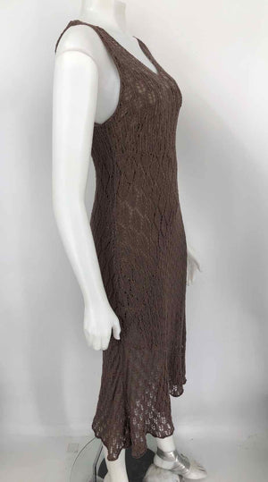 TOMMY BAHAMA Taupe Crochet w/slip Tank Size LARGE  (L) Dress