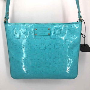 KATE SPADE Turquoise Patent Pre Loved Crossbody Purse