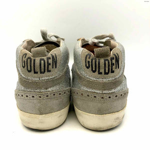 GOLDEN GOOSE Gray Silver Suede Sparkle Sneaker Shoe Size 39 US: 8-1/2 Shoes