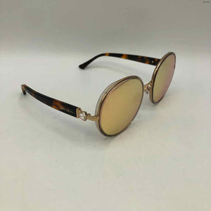 JIMMY CHOO Rose Gold Tortoise Oversized Sunglasses w/case