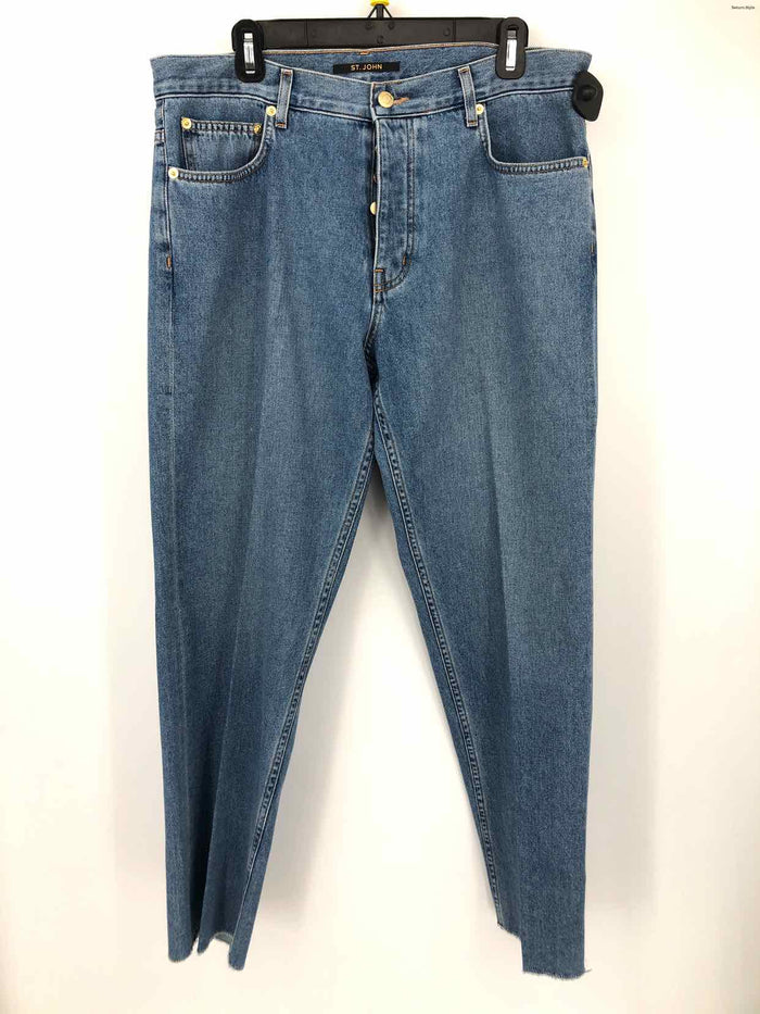 ST. JOHN Lt Blue Denim Button Fly Size 12  (L) Jeans