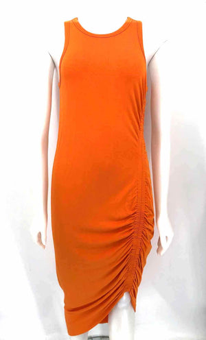 VERONICA BEARD Orange Ruched Side Sleeveless Size MEDIUM (M) Dress