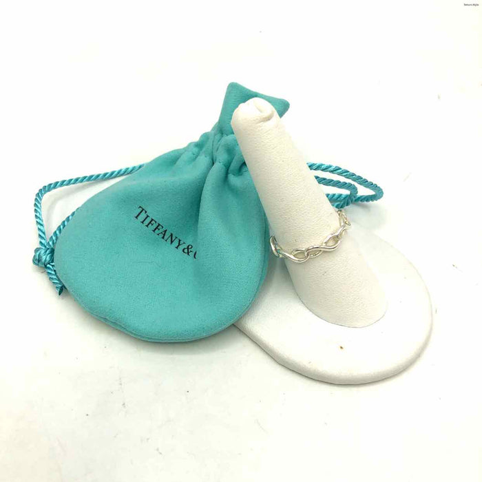 TIFFANY & CO Sterling Silver Twist SZ 8.5 Ring SS