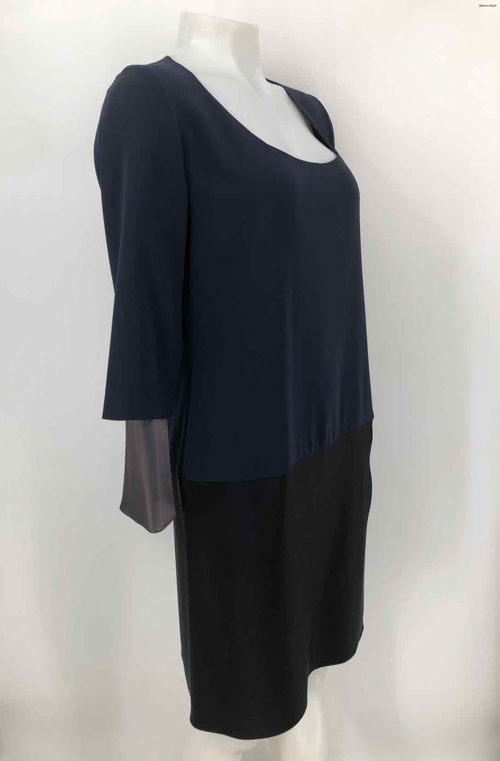 PETER COHEN Navy Black Color Block Longsleeve Size MEDIUM (M) Dress