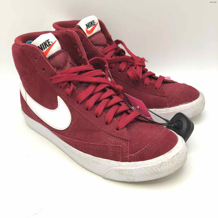 NIKE Burgundy White High Top Shoe Size 38 US: 7-1/2 Shoes