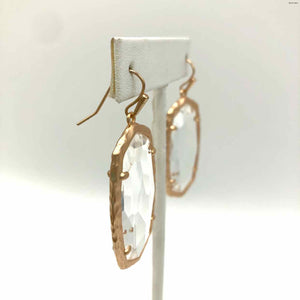 KENDRA SCOTT Rose Gold Clear Pre Loved Earrings