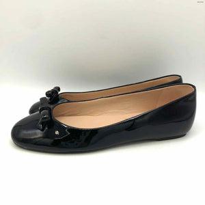 KATE SPADE Black Patent Leather Ballet Flat Shoe Size 6-1/2 Shoes