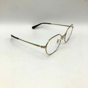 COACH Goldtone Brown Pre Loved Wire Glasses w/Case