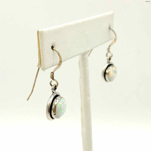 Sterling Silver Synthetic Opal ss Earrings