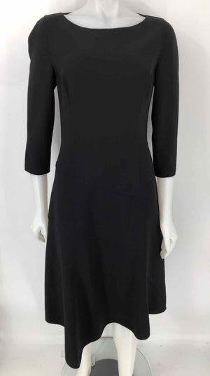 MICHAEL KORS Black Wool Italian Made 3/4 Sleeve Size 8  (M) Dress