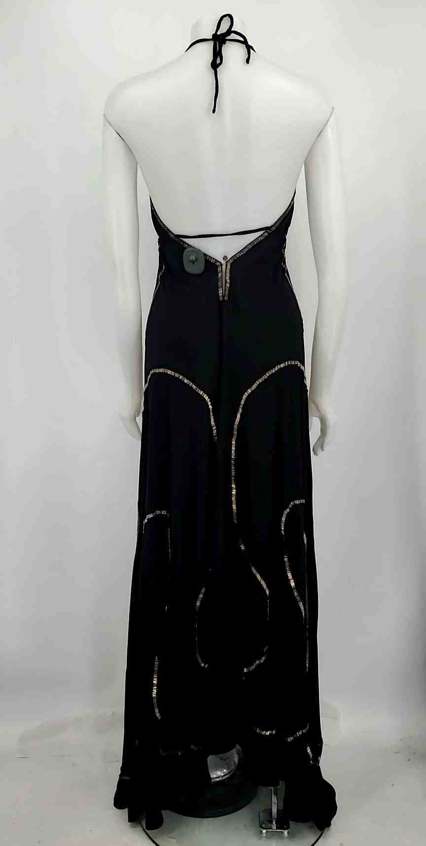 black gold high low dress Shani Jacquard High-Low Fit & Flare Dress Black/Gold