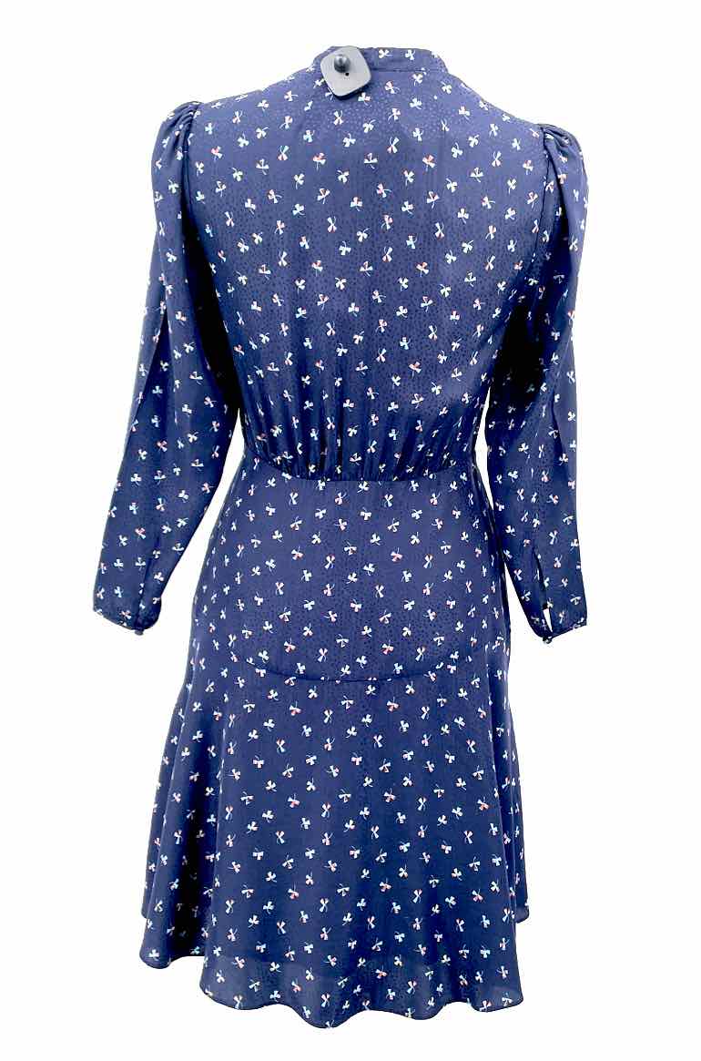 fitted lace wedding dress Taylor Airy Long Sleeves Chiffon Mother of The Bride Dresses, Navy Blue main image 1